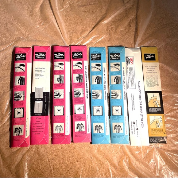 8 Vintage Talon Skirt Dress Blouse Trouser Zippers - Picture 8 of 10